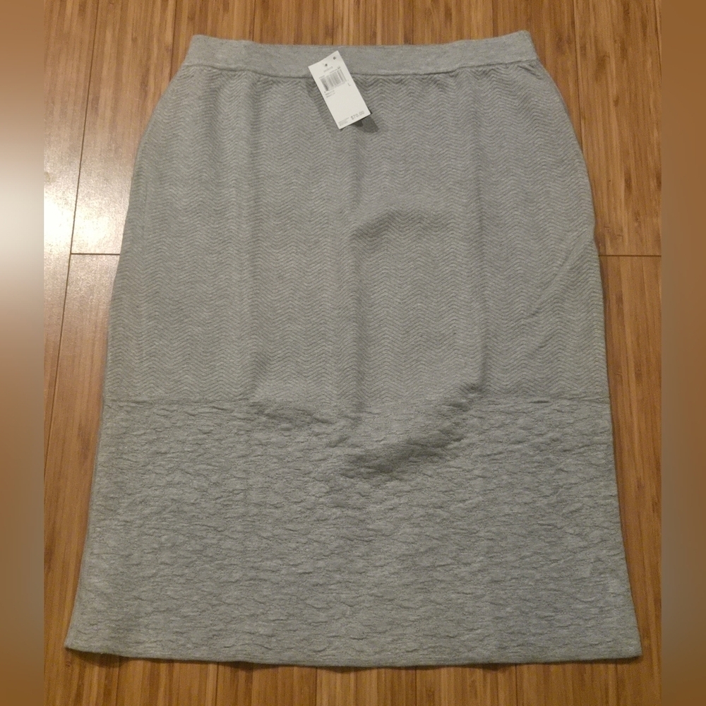 NWT Grace Elements Elegant Gray Women's Skirt